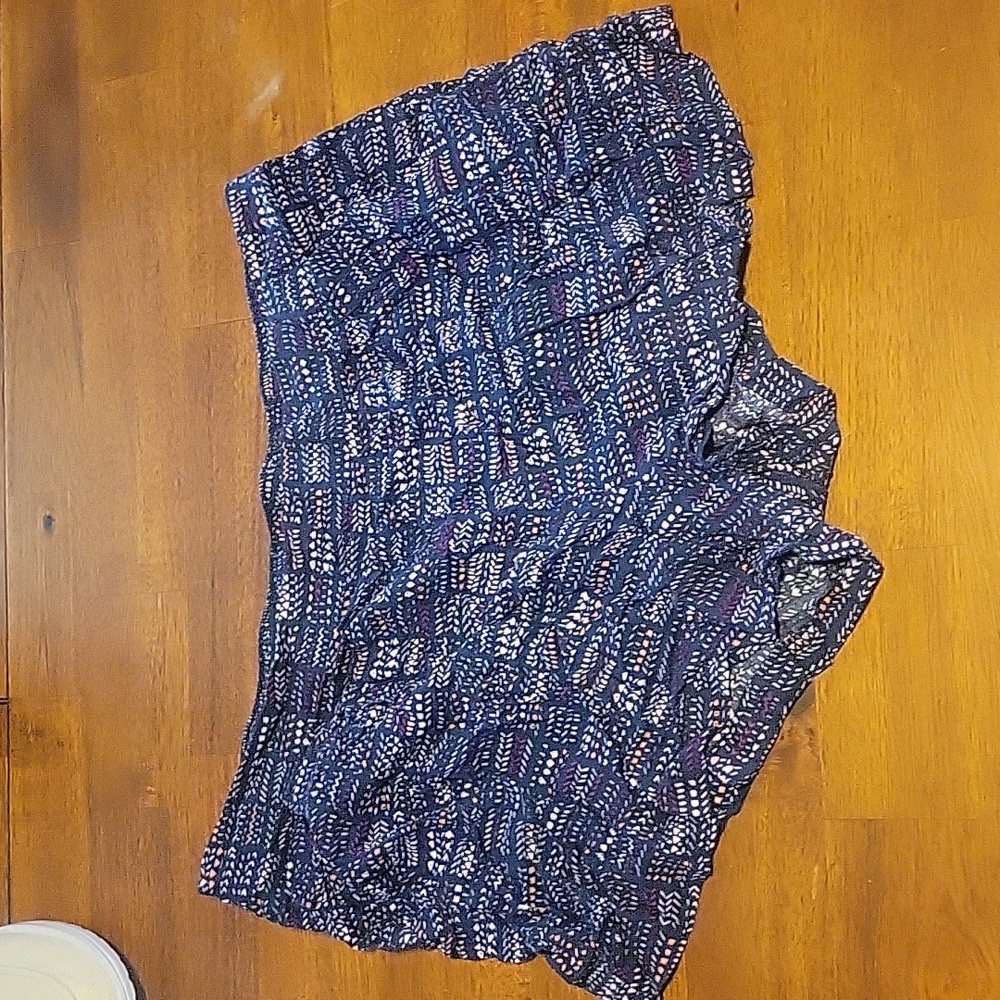 Mossimo Purple & Pink Patterned Shorts